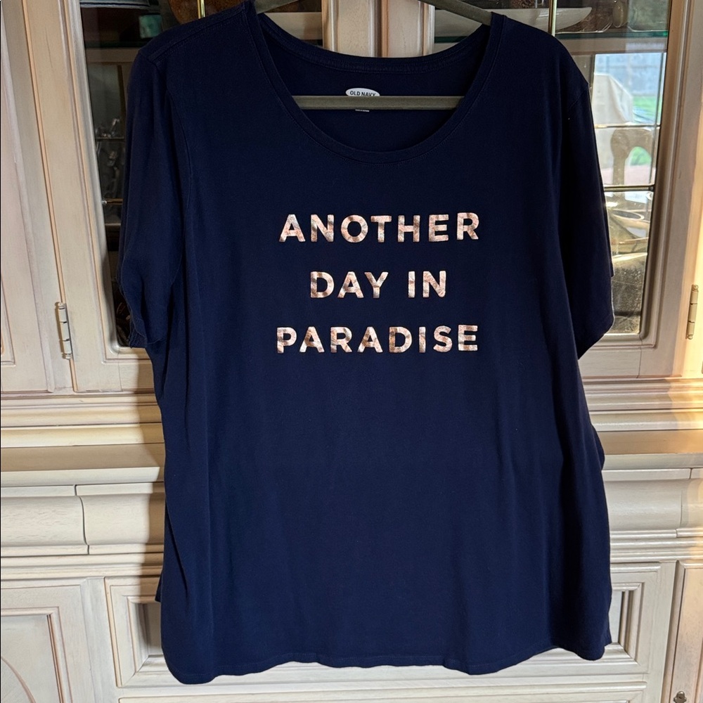 Old Navy Dark Blue Everywear Tee